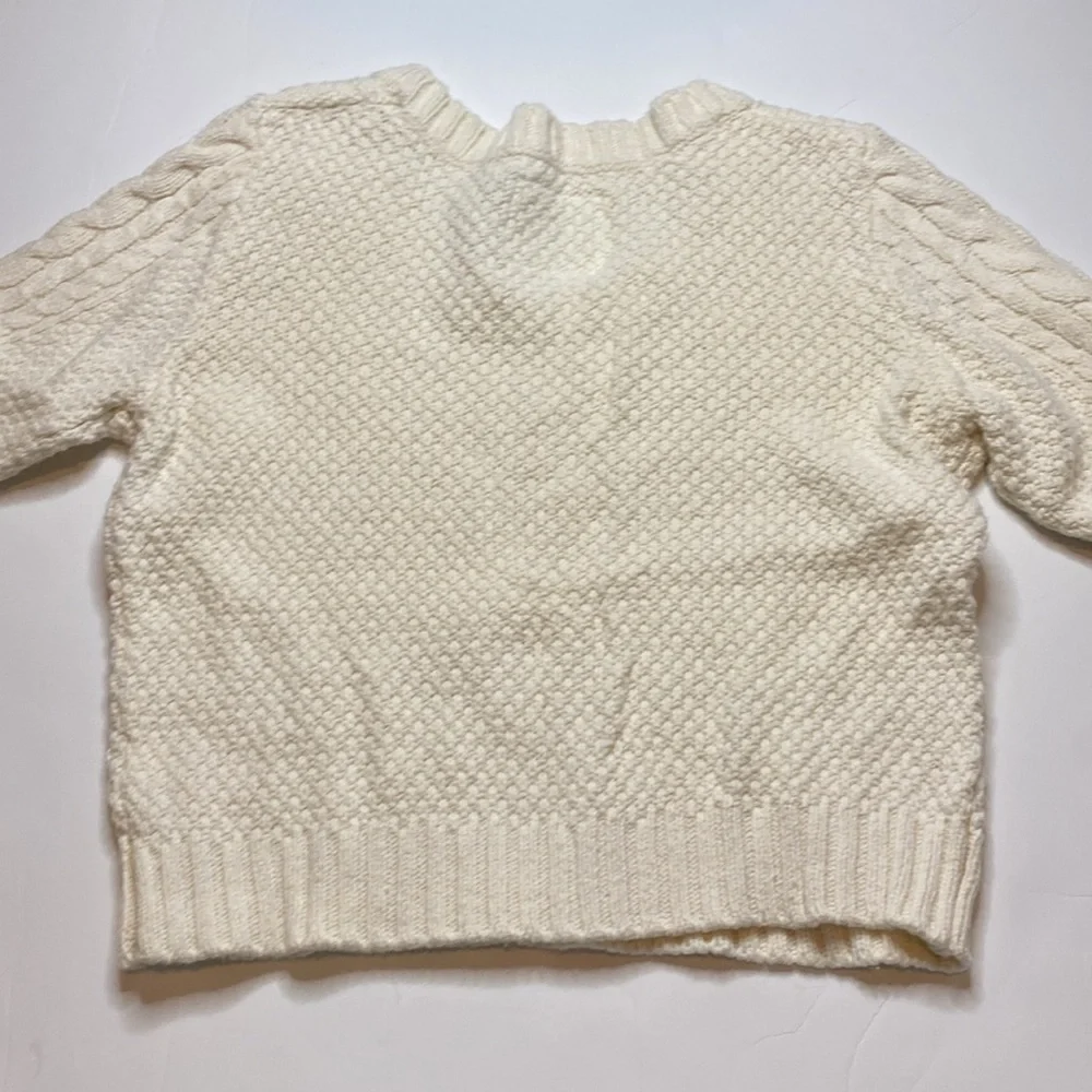 NWT Justice cropped knit sweater